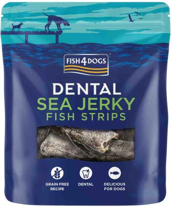 FISH4DOGS Dentálne pamlsky pre psy morská ryba - prúžky 100g