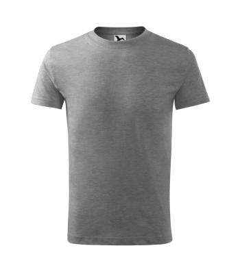 MALFINI Detské tričko Basic - Tmavošedý melír | 146 cm (10 rokov)
