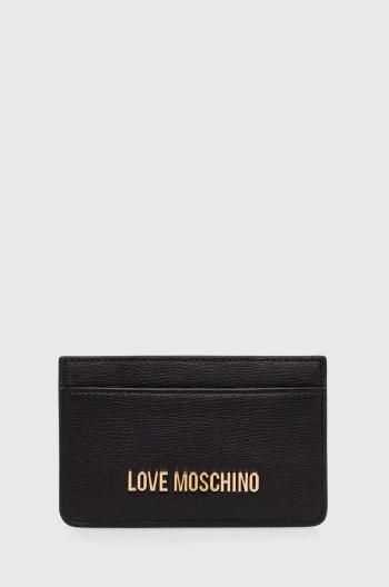 Puzdro na karty Love Moschino čierna farba, JC5640PP1LLD0000