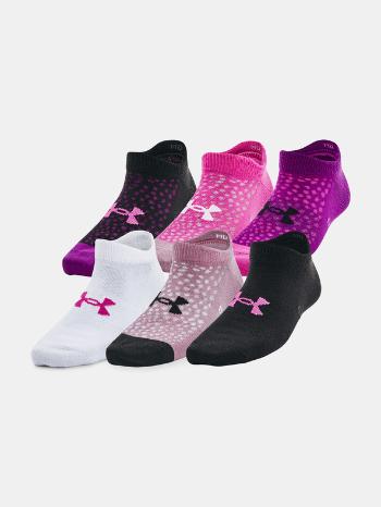 Under Armour UA Yth Essential No Show Ponožky 6 párů detské Fialová