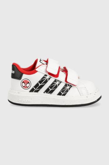 Detské tenisky adidas GRAND COURT Spider-man biela farba