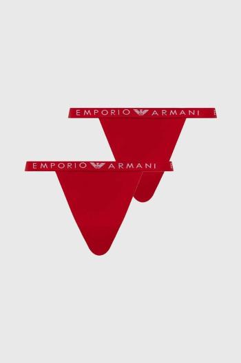 Tangá Emporio Armani Underwear 2-pak červená farba, 164522 4F227