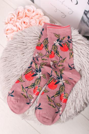 Ružovo-zelené ponožky Frutta Socks