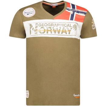 Geographical Norway  SX1130HGN-Kaki  Tričká s krátkym rukávom Zelená