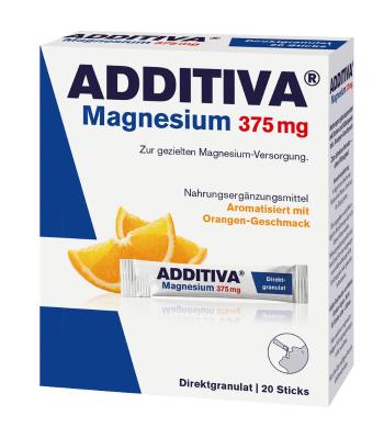 Additiva Magnezium 375 mg Direct pomaranč 20 vrecúšok