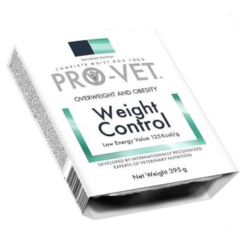 PRO-VET Weight control paštéta pre psov na zníženie telesnej váhy 395 g