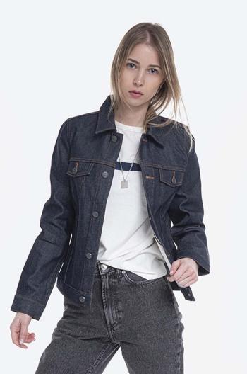 Rifľová bunda A.P.C. Blouson Brandy COZZI-F02268 INDIGO dámska, tmavomodrá farba, prechodná