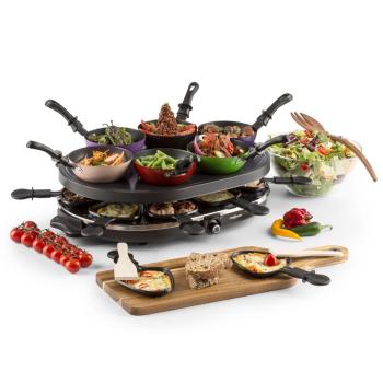 OneConcept Woklette, raclette gril, 1200 W, wok, pre 6 osôb, nepriľnavý povrch