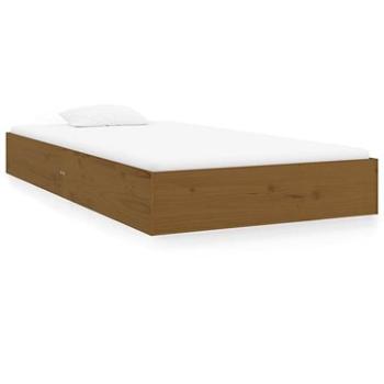Rám postele medovo hnedý masívne drevo 90 × 200 cm, 820060