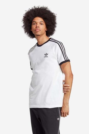 Bavlnené tričko adidas Originals biela farba, vzorované