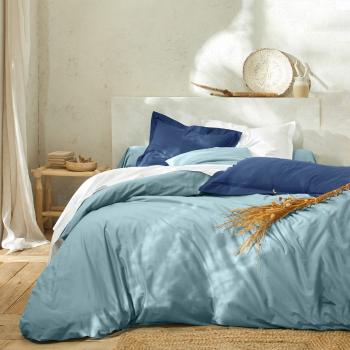 Blancheporte Jednofarebná posteľná súprava zn. Colombine z bavlny svetlo tyrkysová obliečka na prikrývku140x200cm