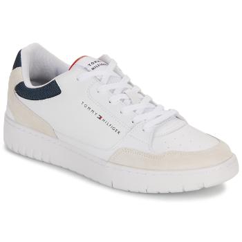 Tommy Hilfiger  TH BASKET CORE LTH MIX  Nízke tenisky Biela