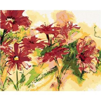 Maľovanie podľa čísel – Červené kvitnúce kvety (HRAbz33462nad)