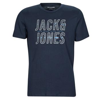 Jack & Jones  Tričká s krátkym rukávom JJXILO TEE SS CREW NECK  Námornícka modrá