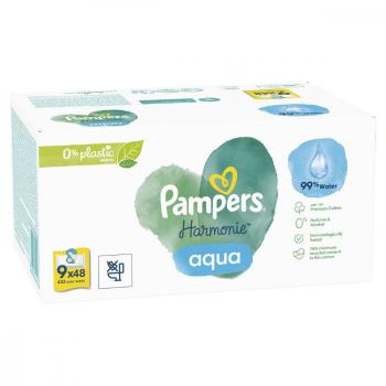 PAMPERS WIPES 432KS (9X48) HARMONIE AQUA