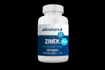 ALLNATURE Zinok 15 mg 30 tabliet