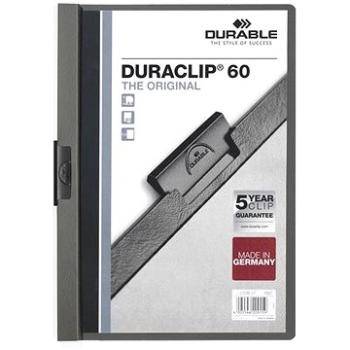 DURABLE Duraclip A4, 60 listov, antracitové (220957)