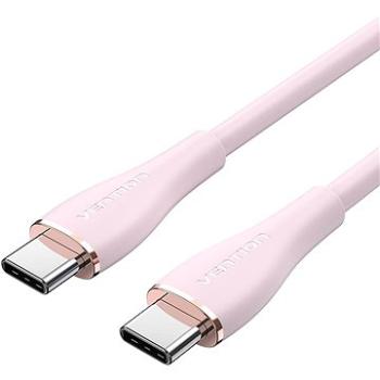 Vention USB-C 2.0 Silicone Durable 5A Cable 1.5 m Light Pink Silicone Type (TAWPG)