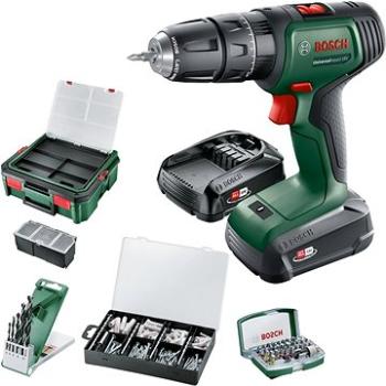 Bosch UniversalImpact 18V, 2× 1.5Ah, nabíjačka, 210 ks príslušenstvo, kufor (0.603.9D4.107)