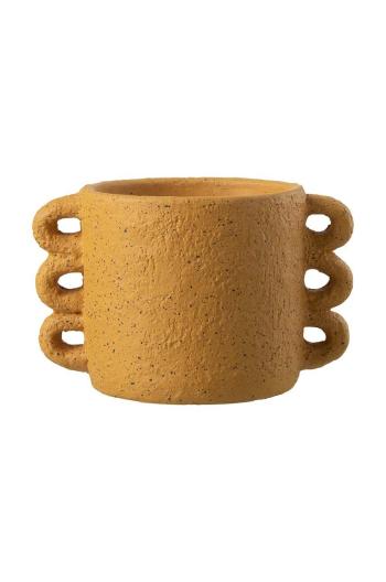 Kvetináč J-Line Zenia Ceramic Ochre Medium