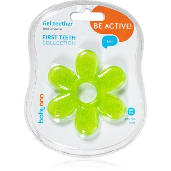 BabyOno Be Active Gel Teether hryzadielko Green Flower 1 ks