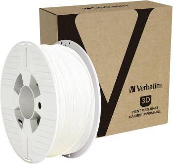 Verbatim 55050  vlákno pre 3D tlačiarne PETG plast  1.75 mm 1 kg biela  1 ks