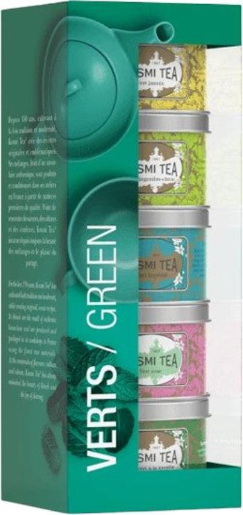 Kusmi Tea Green Teas Vzorkovník čajov balenie plechovka 5 x 25 g