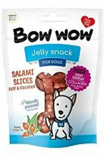 Bow wow poch. Hovädzie mäso a kolagénové klobásy 80g 4 + 1 zadarmo