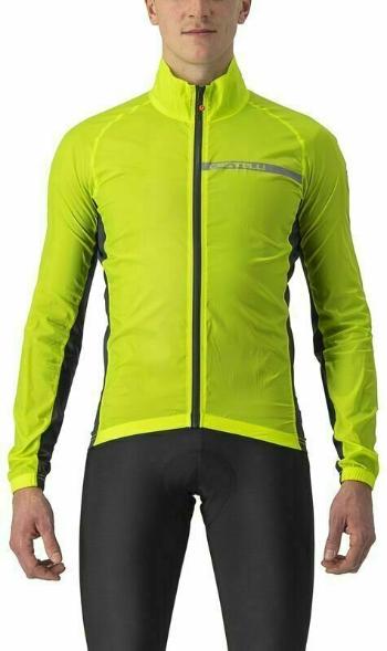 Castelli Squadra Stretch Bunda Electric Lime/Dark Gray 3XL