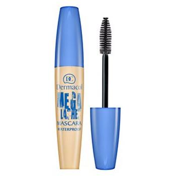 Dermacol Mega Lashes Mascara Waterproof vodeodolná riasenka pre predĺženie rias a objem Black 12,5 ml