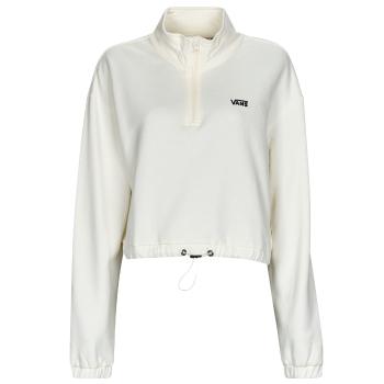 Vans  LEFT CHEST HALF ZIP FLEECE  Flísové mikiny Biela