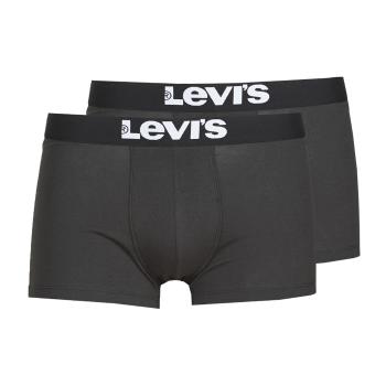 Levis  MEN SOLID TRUNK PACK X2  Boxerky Čierna