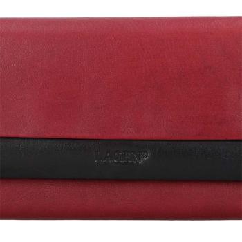 Lagen Dámska peňaženka kožená 50400 Červená/Čierna