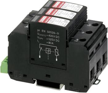 Phoenix Contact 2801161 VAL-MS-T1/T2 1000DC-PV/2+V-FM zvodič pre prepäťovú ochranu  Přepětová ochrana pre: fotovoltaické