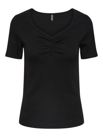 Pieces Dámske tričko PCTANIA Slim Fit 17135430 Black XS