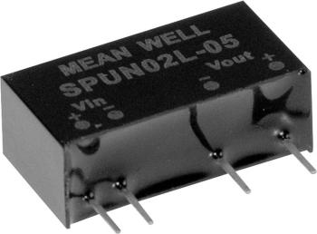 Mean Well DPUN02L-05 DC / DC menič napätia do auta  +5 V/DC, -5 V/DC +200 mA 2 W Počet výstupov: 2 x