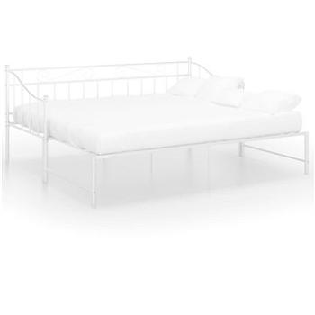 Shumee Rám vysúvacej postele/pohovky biely kov 90 × 200 cm, 324777