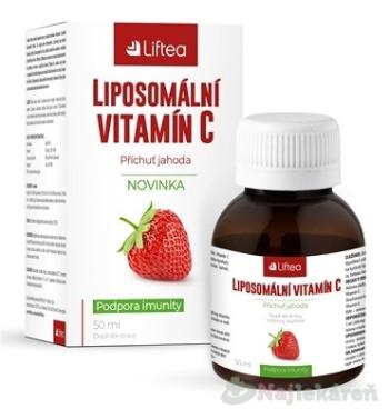 LIFTEA Liposomální vitamín C příchuť jahoda 50 ml