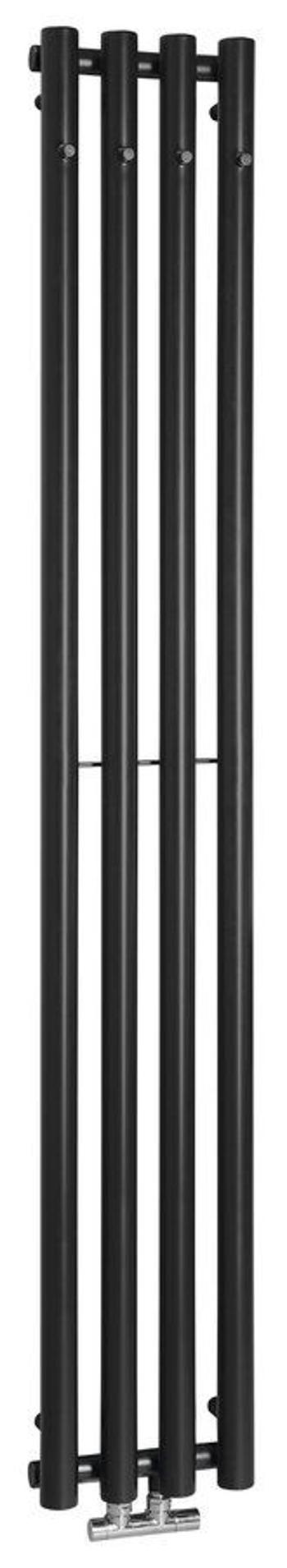 SAPHO - PILON vykurovacie teleso 270x1800 mm, so 4 háčikmi, čierna matná IZ122