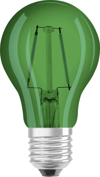 OSRAM 4058075816022 LED  En.trieda 2021 A + (A ++ - E) E27 klasická žiarovka 2.5 W = 15 W zelená (Ø x d) 55 mm x 105 mm