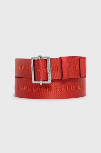 Opasok Karl Lagerfeld dámsky, červená farba