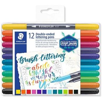 Staedtler Brush letter Duo – súprava 12 ks (4007817042854)