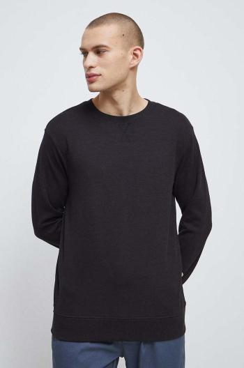 Tričko s dlhým rukávom Medicine pánske, čierna farba, jednofarebné