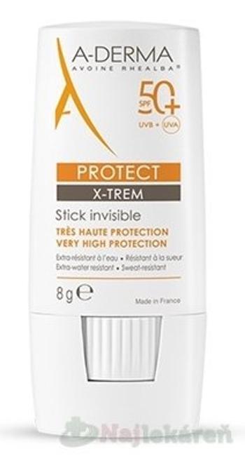 A-DERMA PROTECT X-TREM SPF 50+ transparentná tyčinka 8g