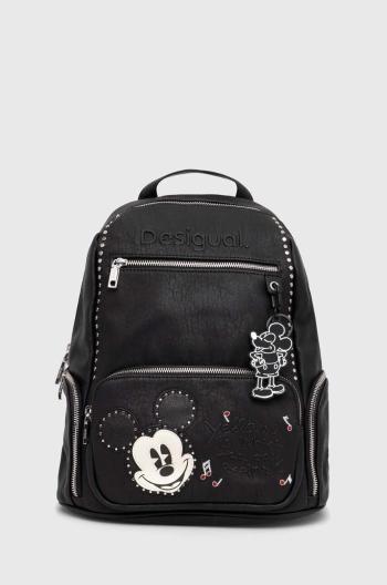 Ruksak Desigual x Disney čierna farba, veľký, s nášivkou, 24SAKP17