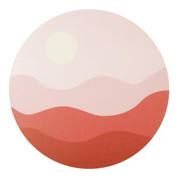 Ružovo-červený nástenný obraz PT LIVING Pink Sunset, ø 40 cm