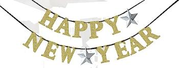 Silvestrovský banner - Happy New Year 360 x 12,7 cm