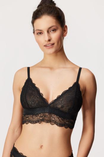 Čipkovaná bralette podprsenka Karl Lagerdeld čierna