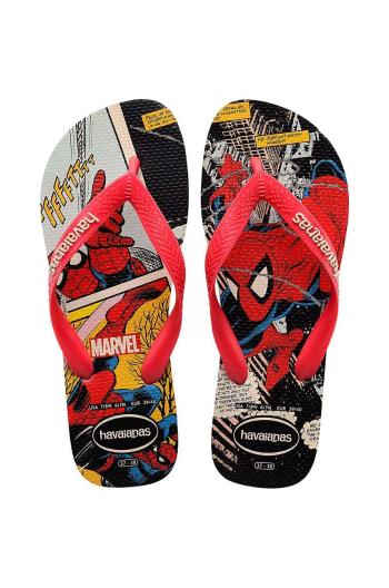 Detské žabky Havaianas MARVEL CLASSICS červená farba