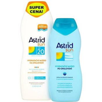 ASTRID SUN Hydratační mléko na opalování SPF 20 400 ml + Hydratační mléko po opalování 200 ml (8592297001416)